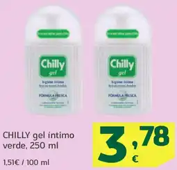 HiperDino CHILLY gel íntimo verde oferta