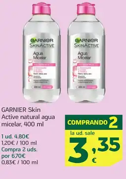 HiperDino GARNIER Skin Active natural agua micelar oferta