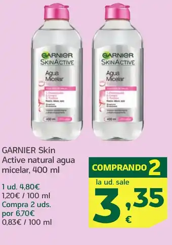 HiperDino GARNIER Skin Active natural agua micelar oferta