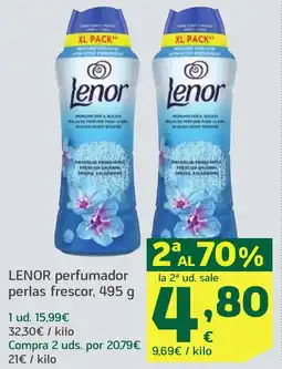 HiperDino LENOR perfumador perlas frescor oferta
