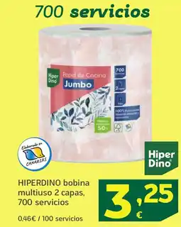 HiperDino HIPERDINO bobina multiuso 2 capas, 700 servicios oferta