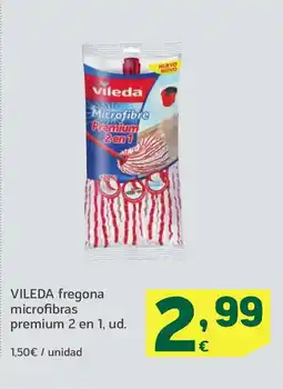 HiperDino VILEDA fregona microfibras premium 2 en 1 oferta