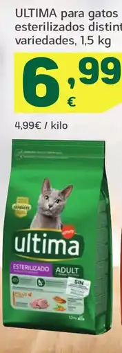 HiperDino ULTIMA para gatos esterilizados distintas para perro distintas variedades oferta