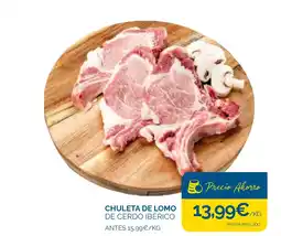 Supermercados La Despensa Chuleta de lomo de cerdo ibérico oferta