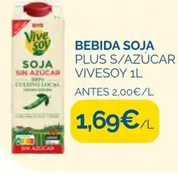 Supermercados La Despensa VIVESOY Bebida soja plus s/azúcar oferta