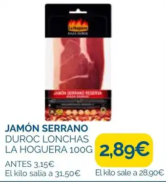 Supermercados La Despensa LA HOGUERA Jamón serrano duroc lonchas oferta