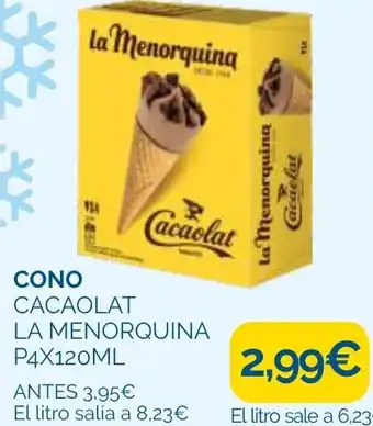 Supermercados La Despensa LA MENORQUINA Cono cacaolat oferta