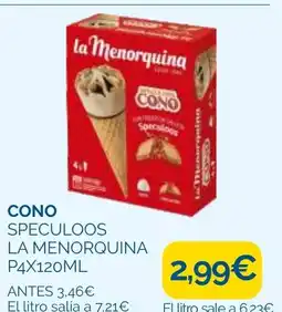 Supermercados La Despensa LA MENORQUINA Cono speculoos oferta