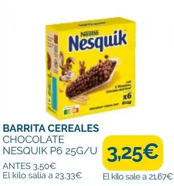 Supermercados La Despensa NESQUIK Barrita cereales chocolate oferta
