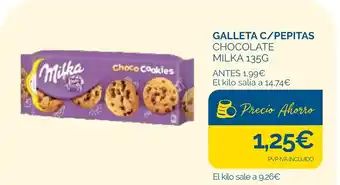 Supermercados La Despensa MILKA Galleta c/pepitas chocolate oferta