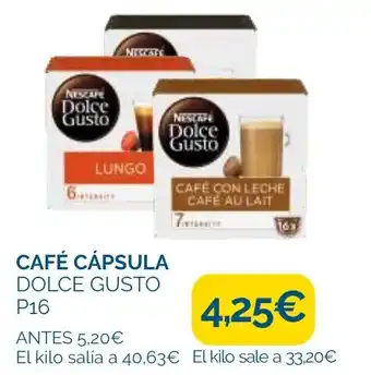 Supermercados La Despensa DOLCE GUSTO Café cápsula P16 oferta