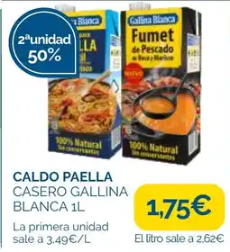 Supermercados La Despensa GALLINA BLANCA Caldo paella casero oferta