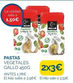 Supermercados La Despensa GALLO Pastas vegetales oferta