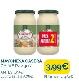 Supermercados La Despensa CALVE Mayonesa casera oferta