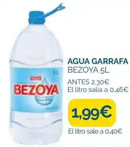 Supermercados La Despensa BEZOYA Agua garrafa oferta