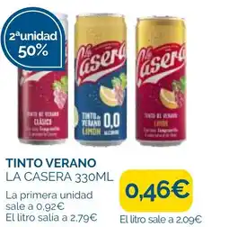 Supermercados La Despensa LA CASERA Tinto verano oferta