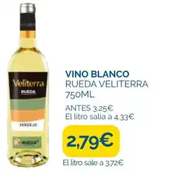 Supermercados La Despensa VELITERRA Vino blanco rueda oferta