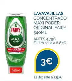 Supermercados La Despensa FAIRY Lavavajillas concentrado maxi poder original oferta