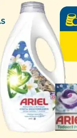 Supermercados La Despensa ARIEL Detergente líquido costa mediterránea 25d oferta
