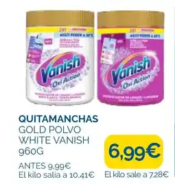 Supermercados La Despensa VANISH Quitamanchas gold polvo white oferta