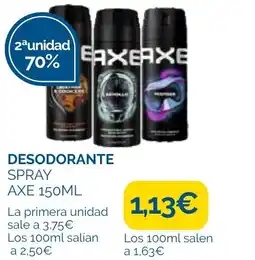 Supermercados La Despensa AXE Desodorante spray oferta