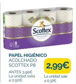 Supermercados La Despensa SCOTTEX Papel higiénico acolchado p8 oferta