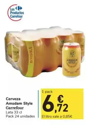 Carrefour Express AMSDAM STYLE Cerveza Carrefour oferta
