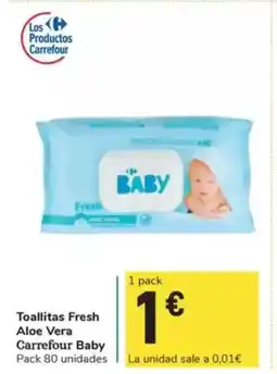 Carrefour Express Toallitas Fresh Aloe Vera Carrefour Baby oferta