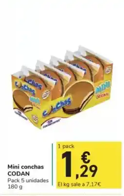 Carrefour Express CODAN Mini conchas oferta