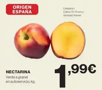 Hipercor Nectarina oferta