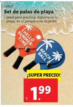 Ocine CRIVIT Set de palas de playa oferta