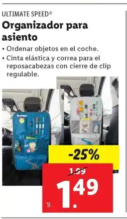 Ocine ULTIMATE SPEED Organizador para asiento oferta