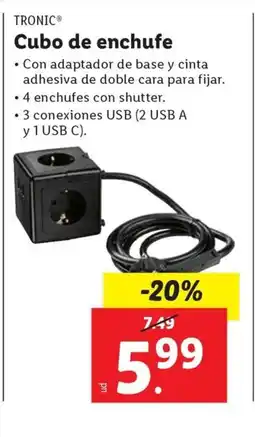 Ocine TRONIC Cubo de enchufe oferta