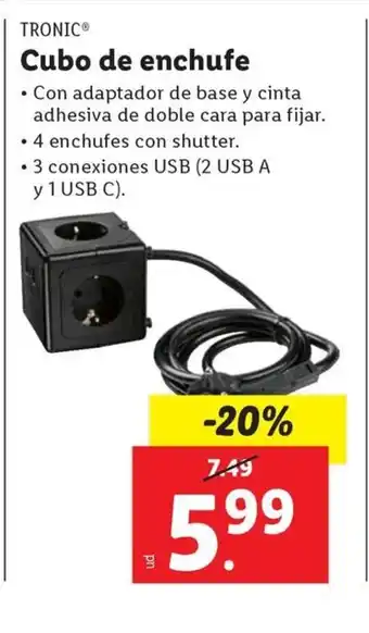 Ocine TRONIC Cubo de enchufe oferta