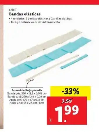 Ocine CRIVIT Bandas elásticas oferta