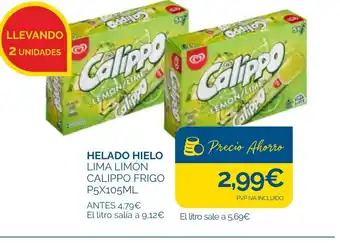 Cash Ecofamilia Helado hielo lima limón calippo frigo oferta