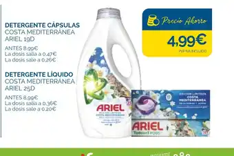 Cash Ecofamilia ARIE Detergente cápsulas costa mediterránea oferta