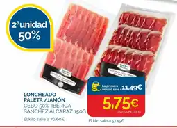 Cash Ecofamilia Loncheado paleta/jamón oferta