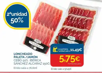 Cash Ecofamilia Loncheado paleta/jamón oferta