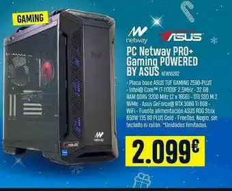 Pc Netway Pro+ Gaming Powered By Asus