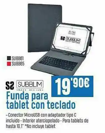 Beep Funda Para Tablet Con Teclado Subblim oferta