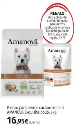 El Corte Inglés AMANOVA Pienso para perros cachorros mini oferta