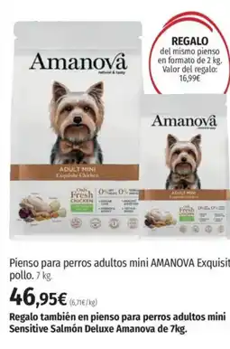 El Corte Inglés AMANOVA Pienso para perros adultos mini Exquisite pollo oferta