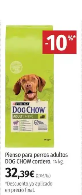 El Corte Inglés DOG CHOW Pienso para perros adultos cordero oferta