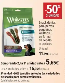 El Corte Inglés WHIMZEES Snack dental para perros pequeños oferta