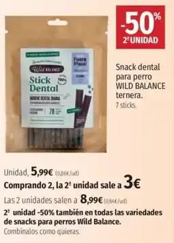 El Corte Inglés WILD BALANCE Snack dental para perro oferta