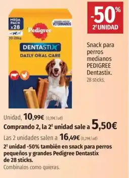 El Corte Inglés PEDIGREE Snack para perros medianos Dentastix. oferta