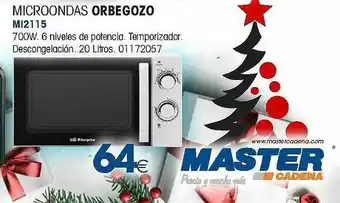 Master Cadena Microondas Orbegozo M12115 oferta