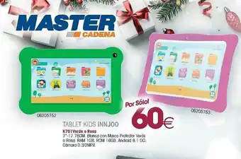 Master Cadena Tablet Kids Innjoo oferta