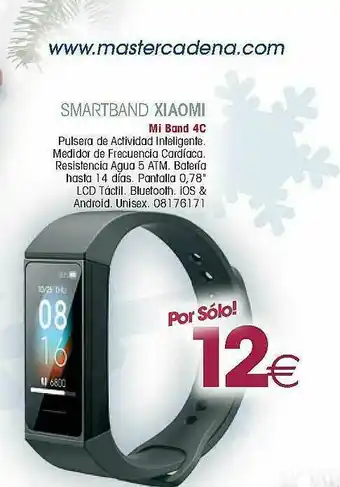 Master Cadena Smartband Xiaomi Mi Band 4c oferta